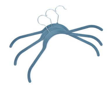 Vintage kumaş kaplı plastik askı