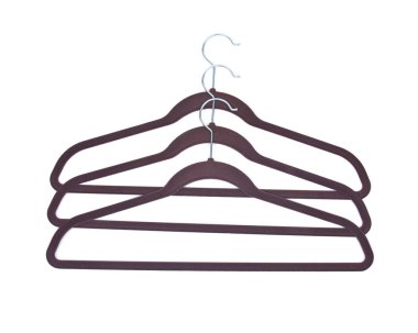 Vintage kumaş kaplı plastik askı