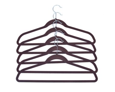 Vintage kumaş kaplı plastik askı