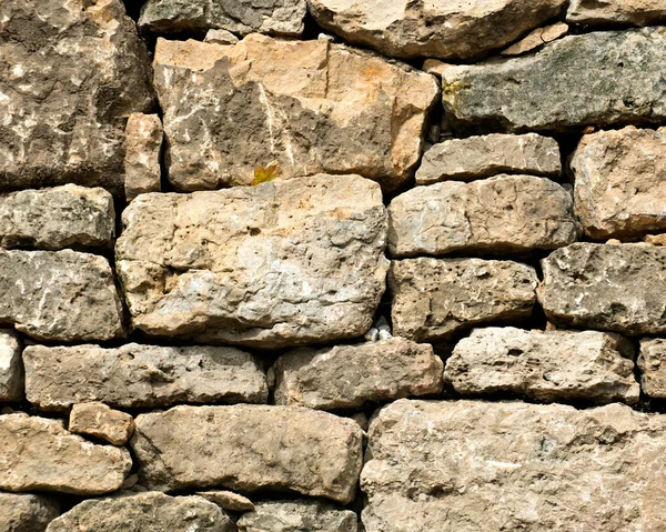 Natural carved stone wall