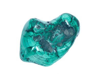 Parlak yeşil malakit taşı