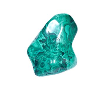 Parlak yeşil malakit taşı