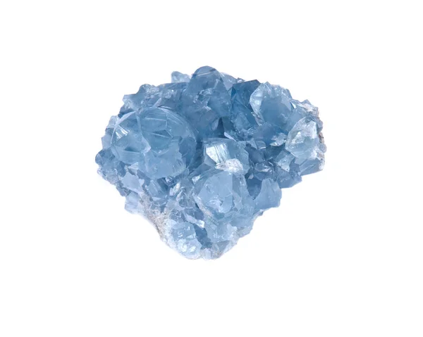 Niebieski celestite klastra — Zdjęcie stockowe
