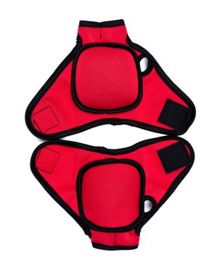 Beyaz arka plan üzerinde izole başparmak kilit tasarımı ile bir ağırlıklı lb eldiven