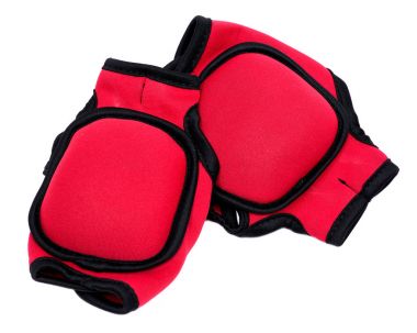 Beyaz arka plan üzerinde izole başparmak kilit tasarımı ile bir ağırlıklı lb eldiven