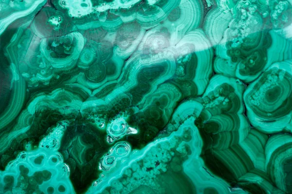 アートの背景のような洗練された緑自由形ブルズアイ マラカイト標本 — ストック写真