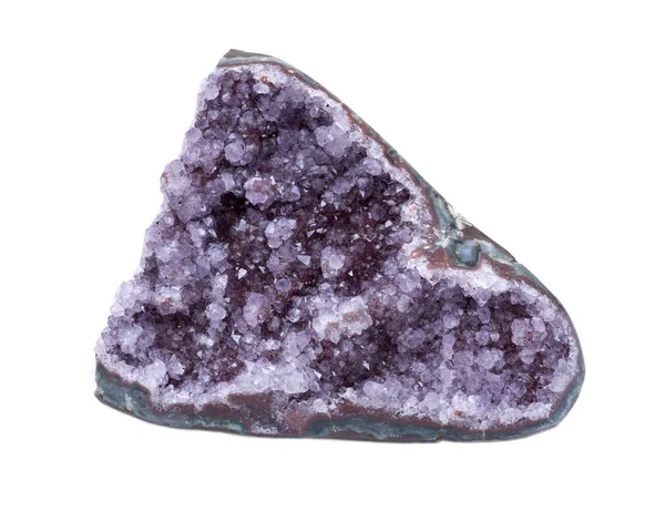 来自乌拉圭的深紫色紫水晶兹晶 — 图库照片
