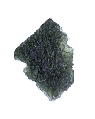 Moldavite - form of tektite found along the banks of the river Moldau in Czech republic clipart