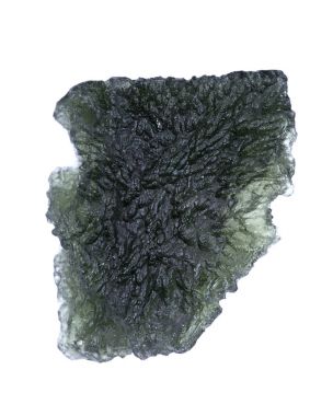 Moldavite - form of tektite found along the banks of the river Moldau in Czech republic clipart