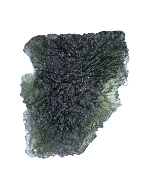Moldavite Forma Tektite Trovata Lungo Rive Del Fiume Moldau Nella — Foto Stock