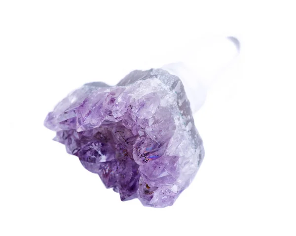 紫晶石英水晶宝石酒瓶塞 完美葡萄酒礼品 紫色石英 情人节 2月诞生石 — 图库照片
