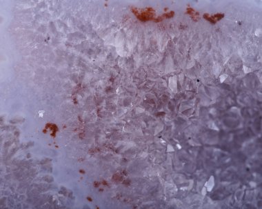 Kısmen parlak mavi dantel akik Jeod kristal druzy Merkezi ile 