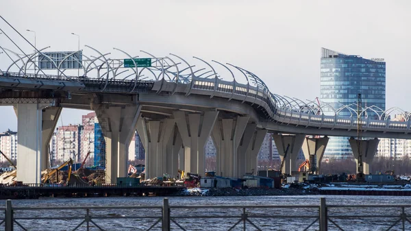 Kant Westerse high-Speed Diameter in Sint-Petersburg. — Stockfoto