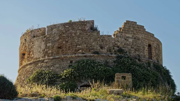 Restos Uma Torre Observação Medieval Como Muitos Costa Sul Itália — Fotografia de Stock