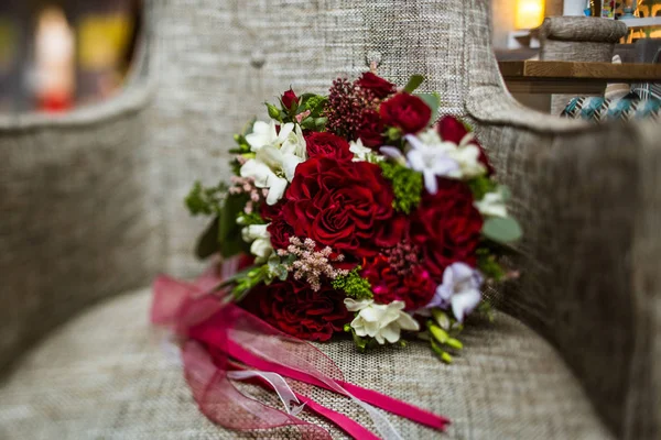 Hermoso ramo de novia de boda . —  Fotos de Stock