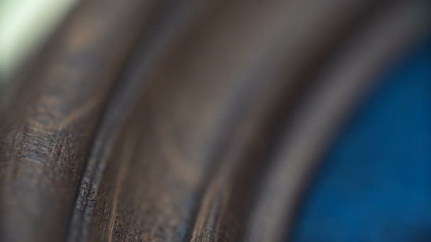 aquarelle dans un cadre rond en bois sur une étagère. Plantes vertes sur fond. Studio de Bohême. surréalisme fantaisie art peinture. Personne. 