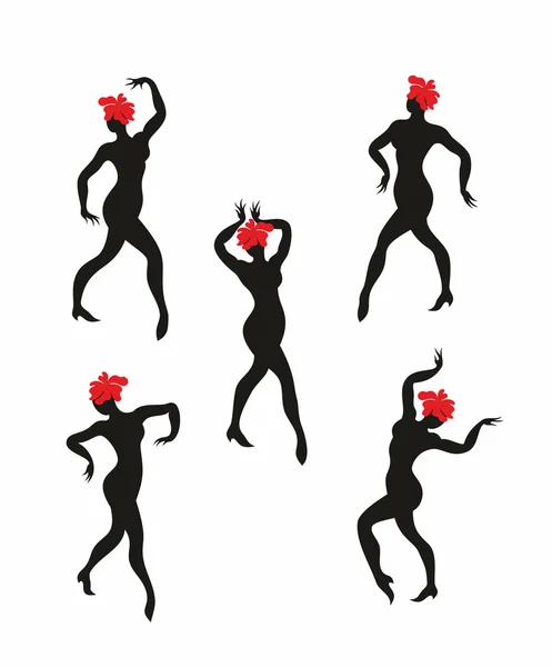 Χορευτικό σύνολο γυναίκα — Διανυσματικό Αρχείο