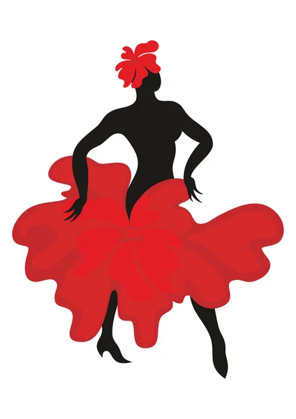 El baile flamenco — Vector de stock