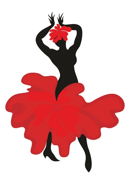 The dance flamenco — Stock Vector