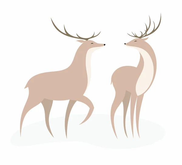 The deer set — ストックベクタ