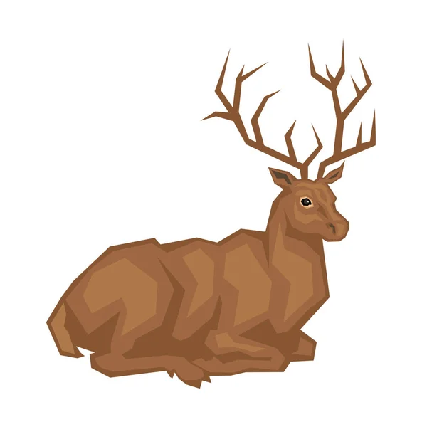 Kłamstwa red deer — Wektor stockowy