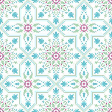 Beyaz bir arka plan üzerinde Arabesk