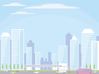 ultra modern şehir arka plan