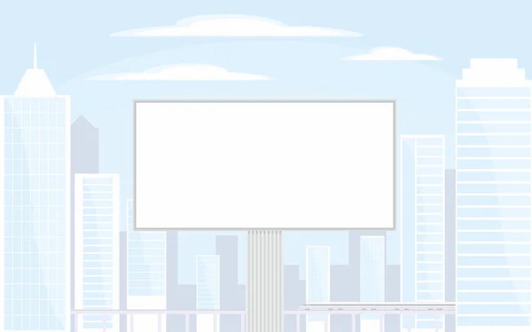Billboard in the city — Stock Vector