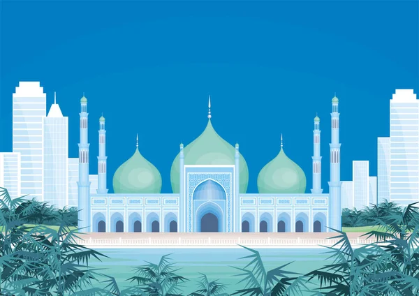 Mesquita à beira-mar — Vetor de Stock