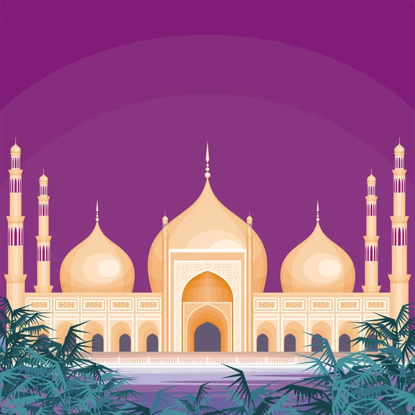 Háttér mosque — Stock Vector