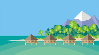  tropikal resort arka plan