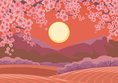 gündoğumu ve Sakura