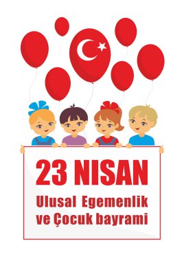 Çocuk Günü tebrik kartı