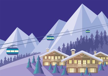  Ski resort gece