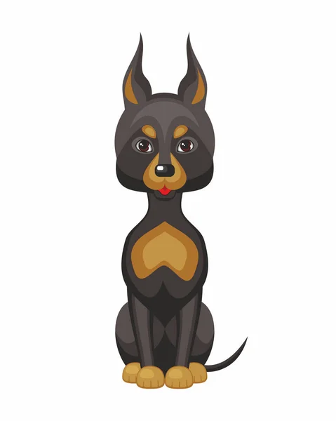 Dobermann terrier — Image vectorielle
