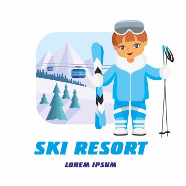 Ski resort logosu