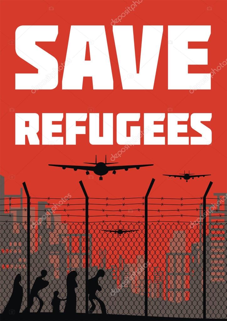 poster about refugees
