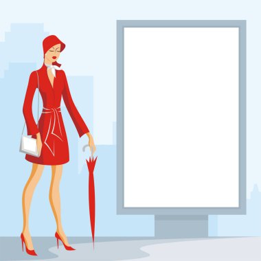  Bayan ve şehir lightbox Billboardu