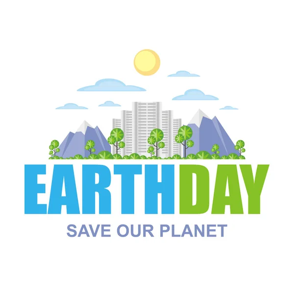 Earth day banner — Stock Vector