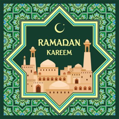 Ramadan greeting card clipart
