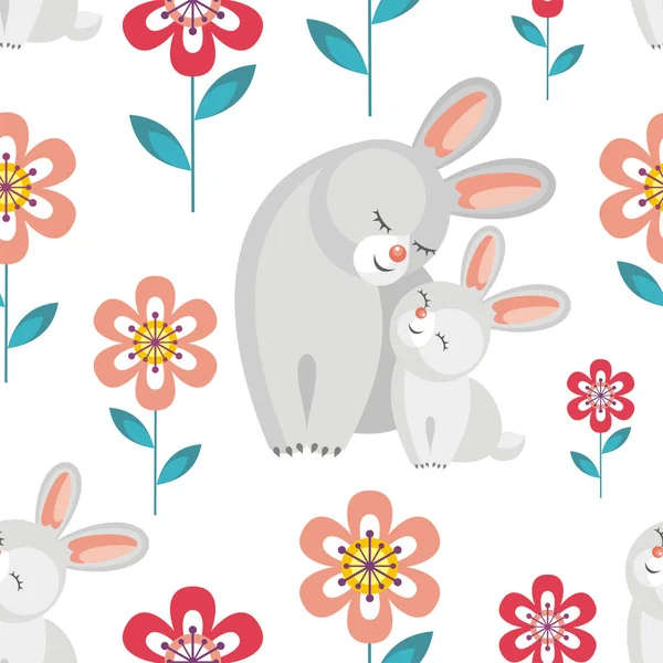 Vzorek s králíků — Stockový vektor