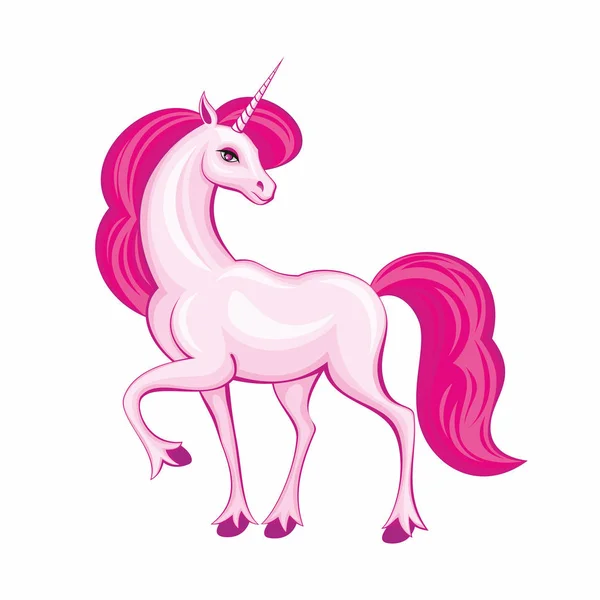 Güzel pembe unicorn — Stok Vektör