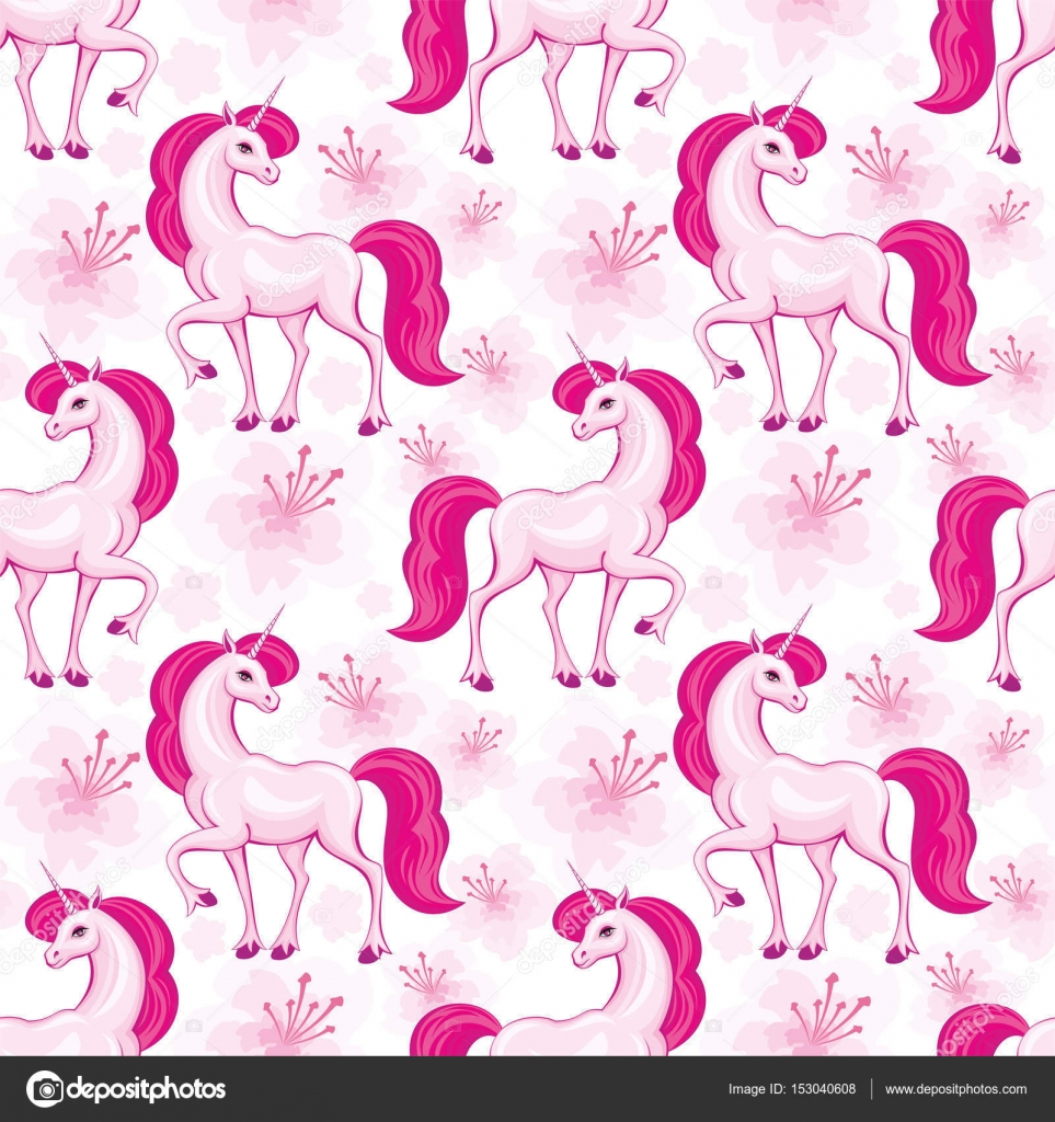 Download Pink unicorn pattern — Stock Vector © belova8516.yandex.ru ...