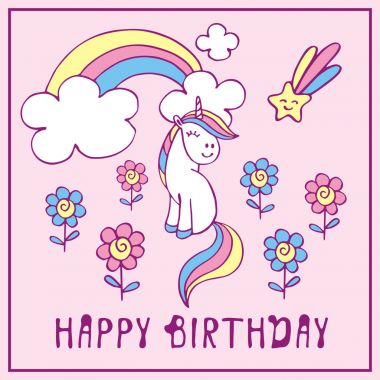 küçük şirin tek boynuzlu at