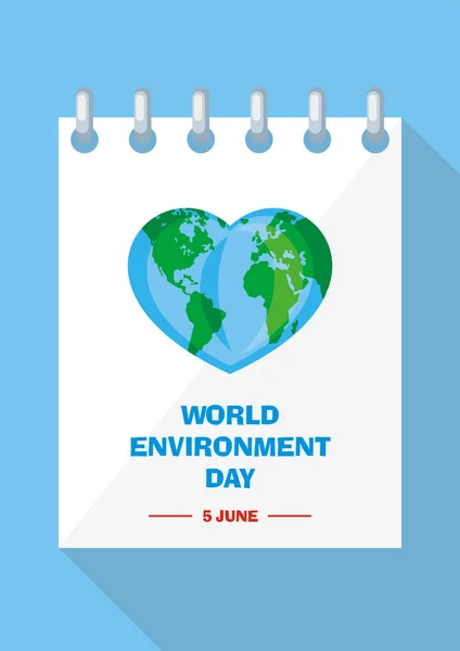 Cartel del Día Mundial del Medio Ambiente — Vector de stock