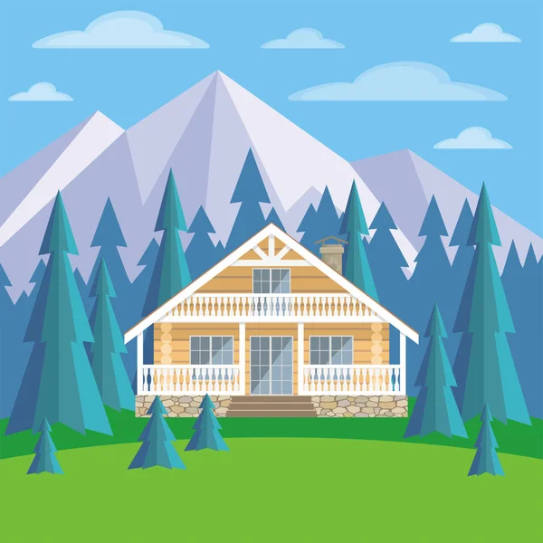 günlük kabin dağlarda