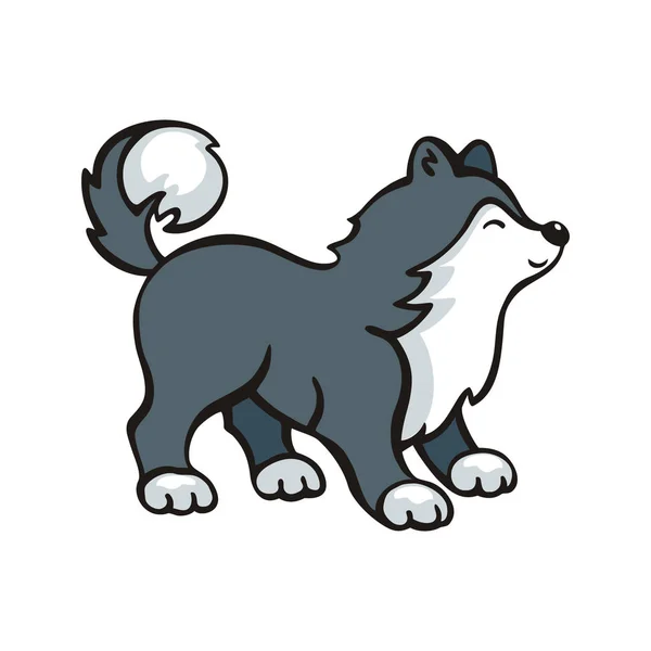 Lustiger Husky-Hund — Stockvektor