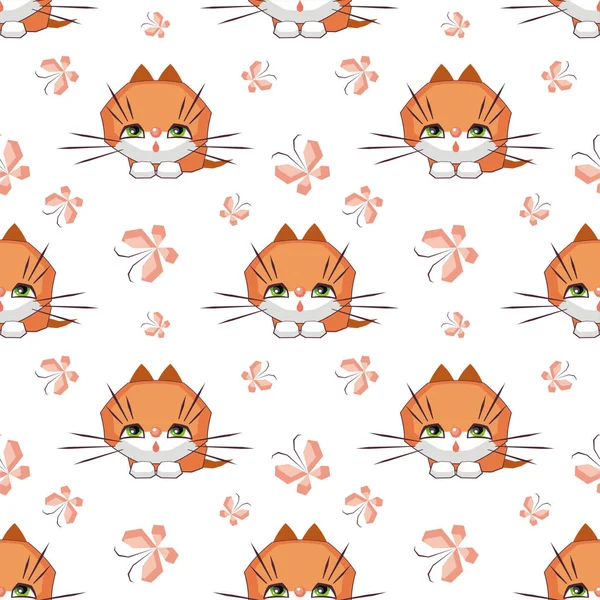 Modèle de chat mignon — Image vectorielle