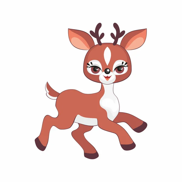 Sevimli geyik — Stok Vektör