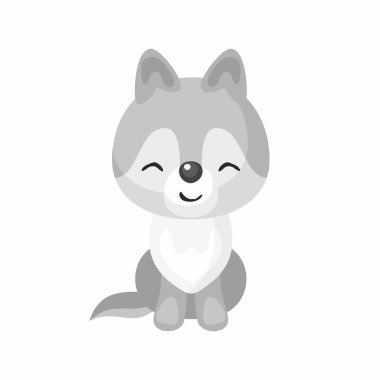 sevimli küçük kurt